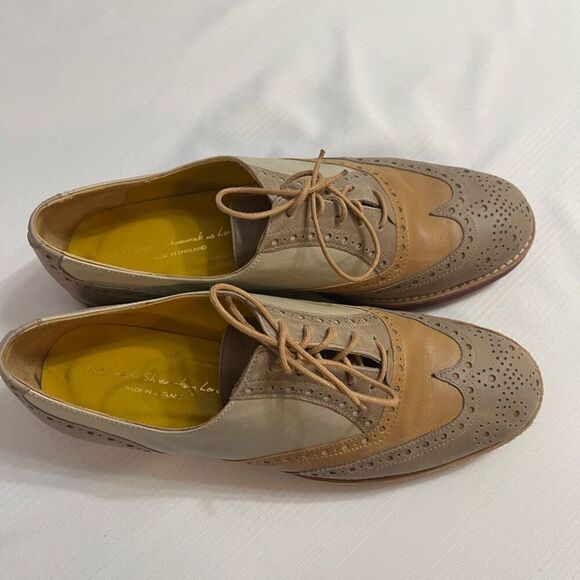T&F Slack Shoemakers Oxford Shoes Size 38 1/2 US 8 - Picture 5 of 9